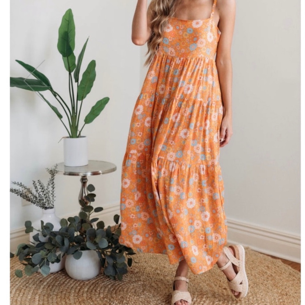 Pink Lily Sunburst Floral Mommy & Me Dresses